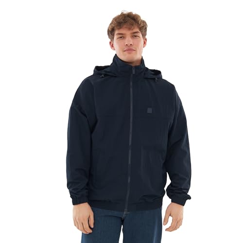 Johnny Urban Jacke Herren & Damen Blau - Lennon - Leichte Sommerjacke mit Kapuze - Unisex Übergangsjacke - Schlichte Track Jacket von Johnny Urban