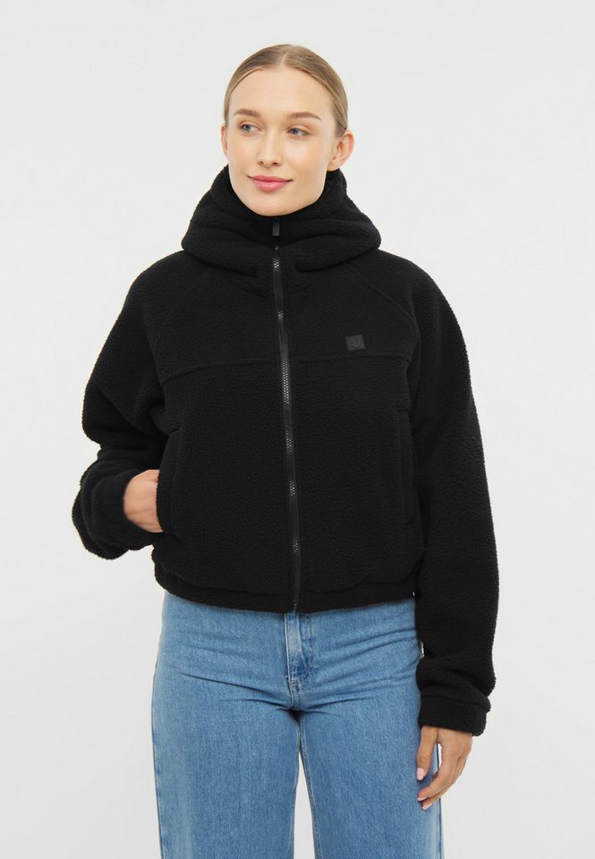 Johnny Urban Kapuzenfleecejacke Nova Fleecejacke mit kurzem Schnitt (1-St) Gemütliche Fleece Jacke mit hochgeschlossener Kapuze von Johnny Urban