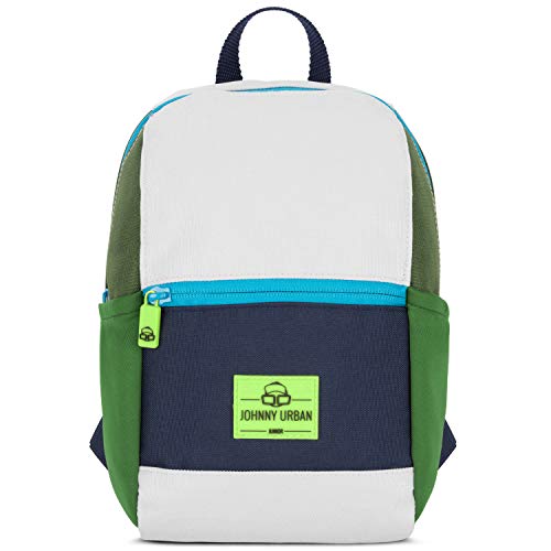 Johnny Urban Rucksack Kinder Jungen & Mädchen Blau Grün - Junior Leo - Kinderrucksack aus recyceltem Material - Für 1 bis 3 Jährige - 4L - Wasserabweisend von Johnny Urban