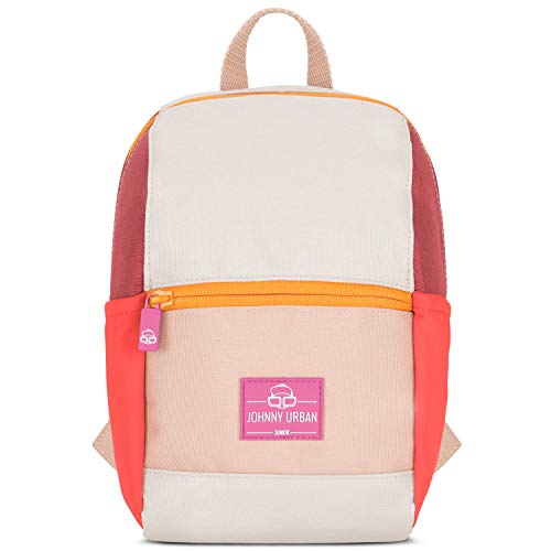 Johnny Urban Rucksack Kinder Mädchen Rosa Rot - Junior Leo - Kinderrucksack aus recyceltem Material - Für 1 bis 3 Jährige - 4L - Wasserabweisend von Johnny Urban