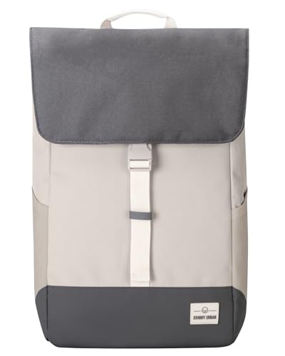 Johnny Urban Laptop Rucksack Damen & Herren & Herren Beige Grau - Mika - Moderner Notebook Backpack für Schule, Uni, Fahrrad - 14L - Stylischer Backpack - Wasserabweisend von Johnny Urban