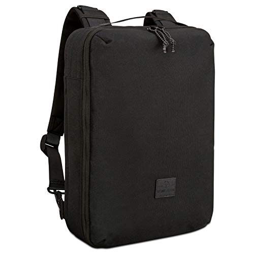 Johnny Urban Laptop Rucksack Herren & Damen Schwarz Brandon Business Messenger Tasche Multifunktional - Tagesrucksack für Arbeit & Uni - 3 Tragemöglichkeiten, Wasserabweisend & Laptopfach 15,6 Zoll von Johnny Urban