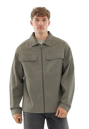 Johnny Urban Overshirt Herren Grün - Cameron - Oversize Jacke für Frühling & Sommer - Hemdjacke mit Reißverschluss - Freizeithemd - 100% Baumwolle von Johnny Urban