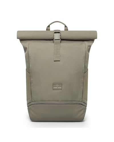 Johnny Urban Rucksack Herren & Damen Grau - Allen Large - Rolltop Backpack Groß für Fahrrad, Arbeit, Uni - Laptop Tagesrucksack mit Schuhfach - Wasserabweisend von Johnny Urban