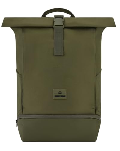 Johnny Urban Rucksack Herren & Damen Grün - Allen Large - Rolltop Backpack Groß für Fahrrad, Arbeit, Uni - Laptop Tagesrucksack mit Schuhfach - Wasserabweisend von Johnny Urban