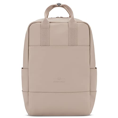 Johnny Urban Rucksack Damen Beige - Hailey - Backpack für Frauen - Eleganter Daypack mit 14 Zoll Laptopfach für Uni Business Schule - Moderne City Rucksäcke - Wasserabweisend von Johnny Urban