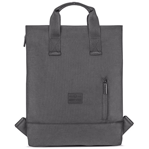 Johnny Urban Rucksack Damen Dunkelgrau - Ivy - Tote Bag Rucksacktasche 2 in 1 Mit Laptopfach für Uni, Arbeit, Büro - 8L - Nachhaltig - Wasserabweisend von Johnny Urban