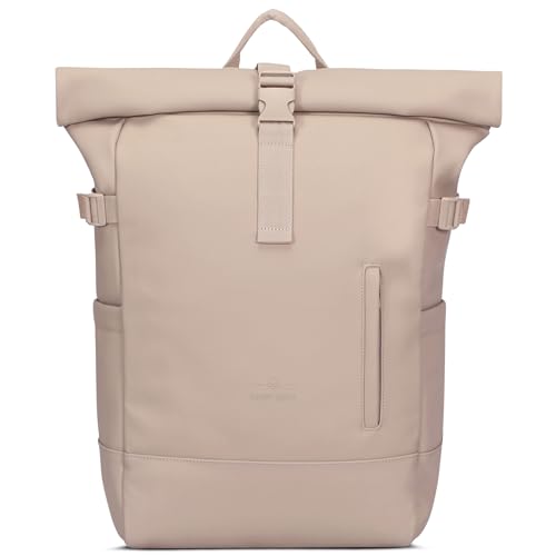 Johnny Urban Rucksack Damen Herren Beige - Harvey Large - Casual Rolltop 21l für Arbeit Reisen Uni Freizeit Sport - Sleek Series - Laptopfach bis zu 16 Zoll - Wasserabweisend von Johnny Urban