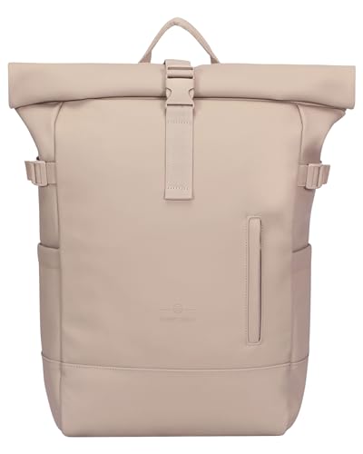 Johnny Urban Rucksack Damen Herren Beige - Harvey Large - Casual Rolltop 21l für Arbeit Reisen Uni Freizeit Sport - Sleek Series - Laptopfach bis zu 16 Zoll - Wasserabweisend von Johnny Urban