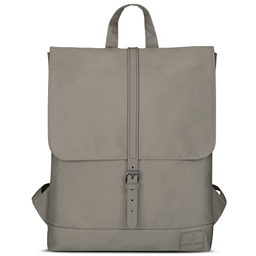 Johnny Urban Rucksack Damen - Mia - Schlanke Tasche mit Laptopfach - Aus Recyceltem PET - 7L - Wasserabweisend - Desert Grey von Johnny Urban