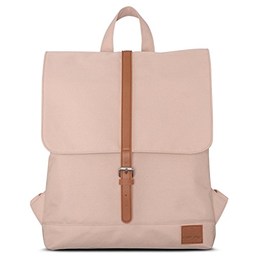 Johnny Urban Rucksack Damen - Mia - Schlanke Tasche mit Laptopfach - Aus Recyceltem PET - 7L - Wasserabweisend - Rosa Braun von Johnny Urban