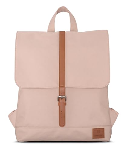 Johnny Urban Rucksack Damen - Mia - Schlanke Tasche mit Laptopfach - Aus Recyceltem PET - 7L - Wasserabweisend - Rosa Braun von Johnny Urban