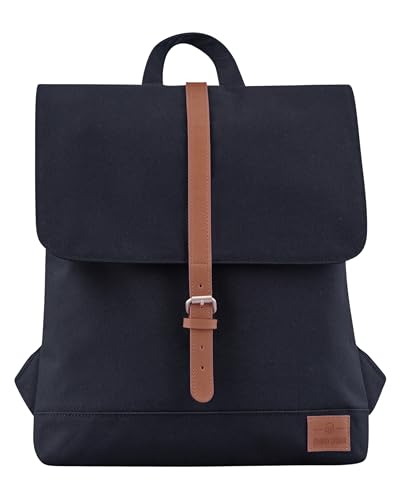 Johnny Urban Rucksack Damen - Mia - Schlanke Tasche mit Laptopfach - Aus Recyceltem PET - 7L - Wasserabweisend - Schwarz Braun von Johnny Urban