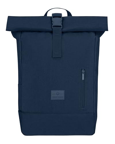 Johnny Urban Rucksack Damen & Herren Dunkelblau - Robin Medium - Rolltop Mit Laptopfach für Uni Business Fahrrad - 15L - Nachhaltig - Wasserabweisend von Johnny Urban