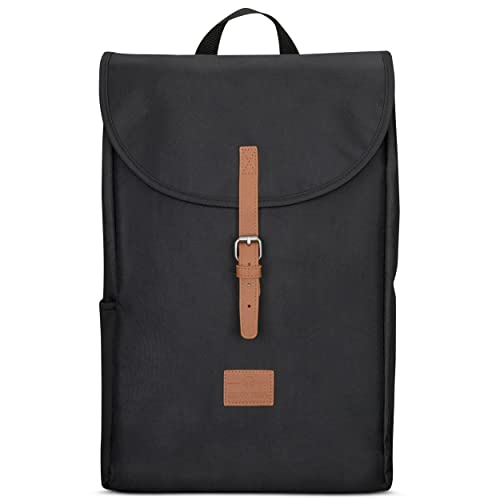 Johnny Urban Rucksack Damen und Herren Schwarz Braun - Liam - Moderner Tagesrucksack für Uni Büro, Schule und Freizeit - Daypack mit 16 Zoll Laptopfach - Wasserabweisend von Johnny Urban