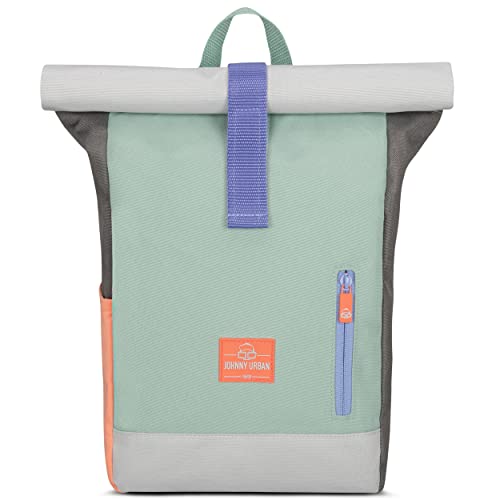 Johnny Urban Rucksack Kinder Jungen & Mädchen Mint - Junior Aaron - Kinderrucksack mit Brustgurt - Aus recyceltem Material - Ab 3 Jahre - 8L - Wasserabweisend von Johnny Urban