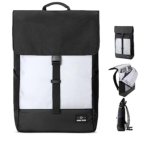 Johnny Urban Rucksack Reflektierend Damen & Herren - Mika Reflective - Rolltop für Fahrrad Uni Schule - Reflektierender Fahrradrucksack - Stylischer Backpack - Wasserabweisend von Johnny Urban