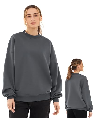 Johnny Urban Sweatshirt Damen & Herren Oversized Off White - Carter - Heavy Basic Pullover - Crewneck in Oversize Fit - Enganliegender Kragen - Unisex - Schwerer Stoff Johnny Urban Sweatshirt Damen & Herren Oversized Off White - Carter - Heavy Basic Pullover - Crewneck in Oversize Fit - Enganliegender Kragen - Unisex - Schwerer Stoff von Johnny Urban