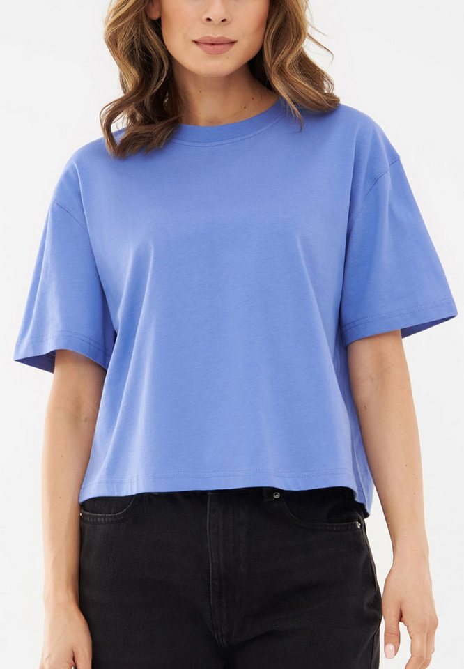 Johnny Urban T-Shirt Zoey Oversize Cropped T-Shirt Kurzes Tshirt mit Rundhalsausschnitt von Johnny Urban