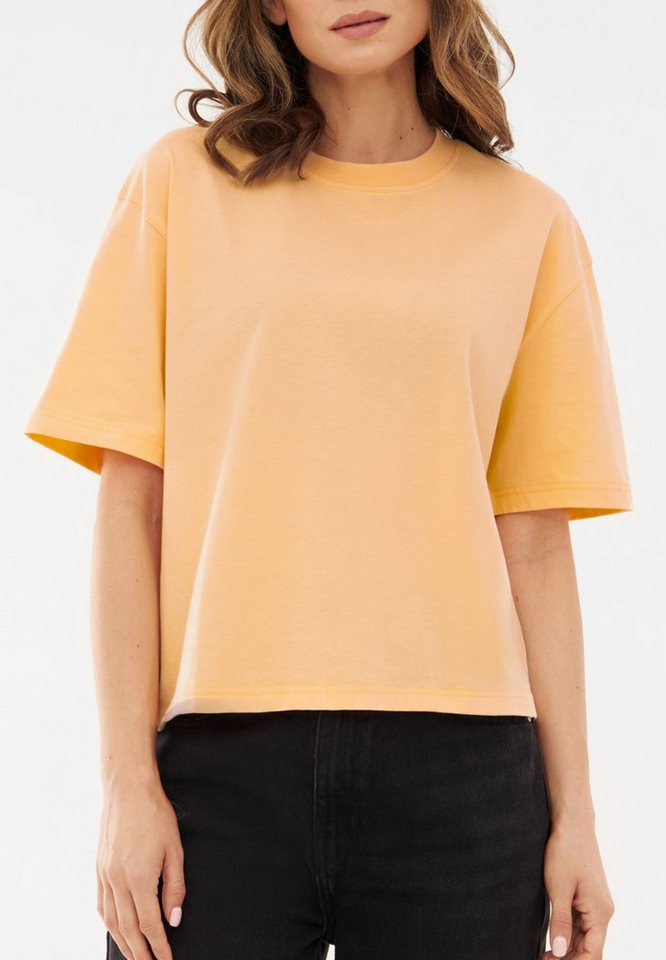 Johnny Urban T-Shirt Zoey Oversize Cropped T-Shirt Kurzes Tshirt mit Rundhalsausschnitt von Johnny Urban