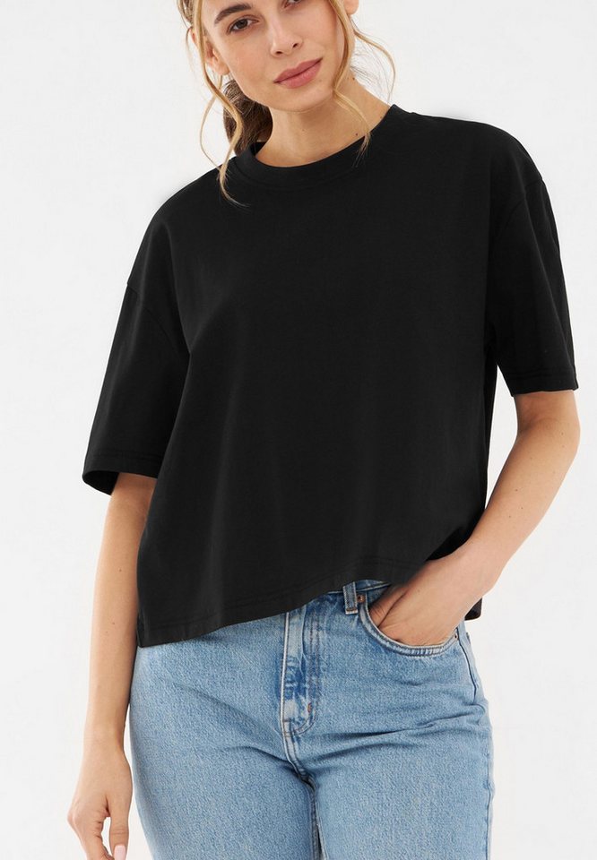 Johnny Urban T-Shirt Zoey Oversize Cropped T-Shirt Kurzes Tshirt mit Rundhalsausschnitt von Johnny Urban