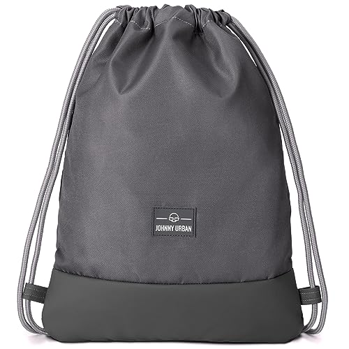 Johnny Urban Turnbeutel Damen & Herren Grau - Blake - Sportbeutel für Alltag, Festival, Sport - Rucksack Beutel mit Kordelzug - Wasserabweisend von Johnny Urban