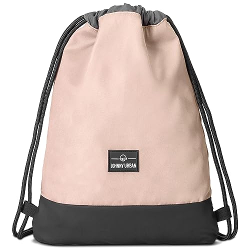 Johnny Urban Turnbeutel Damen & Herren Rosa Grau - Blake - Sportbeutel für Alltag, Festival, Sport - Rucksack Beutel mit Kordelzug - Wasserabweisend von Johnny Urban