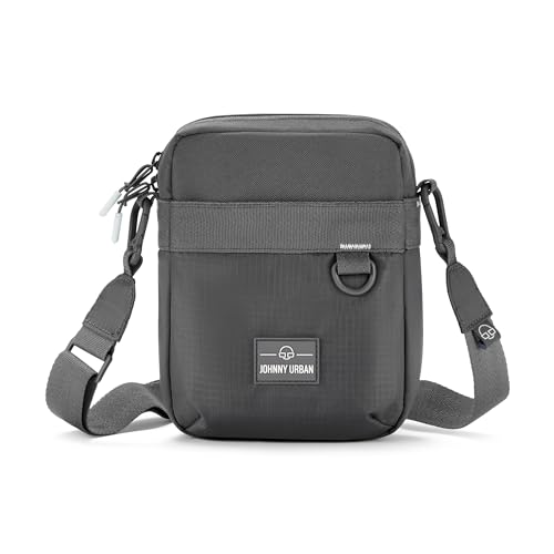 Johnny Urban Umhängetasche Herren & Damen Grau - Jayden - Kleine Crossbody Bag für Festival Freizeit Reisen - Stylische Sling Tasche - Sportliche Handytasche - Wasserabweisend von Johnny Urban