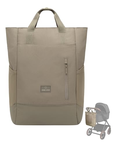 Johnny Urban Wickelrucksack & Wickeltasche für Kinderwagen Grau - Blair - Kinderwagentasche mit vielen Fächern & Flaschenhalter - 16 Liter Volumen - Wasserabweisend von Johnny Urban
