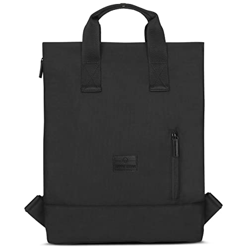 Johnny Urban Rucksack Damen Schwarz - Ivy - Tote Bag Rucksacktasche 2 in 1 Mit Laptopfach für Uni, Arbeit, Büro - 8L - Nachhaltig - Wasserabweisend von Johnny Urban