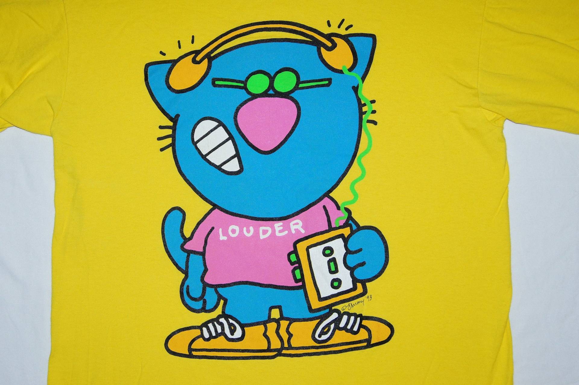 Jahrgang Cartoon-Katze Mit Großen Walkman T-Shirt Jahrgang Cartoon-Katze Mit Großen Walkman T-Shirt von JohnnyMarcs