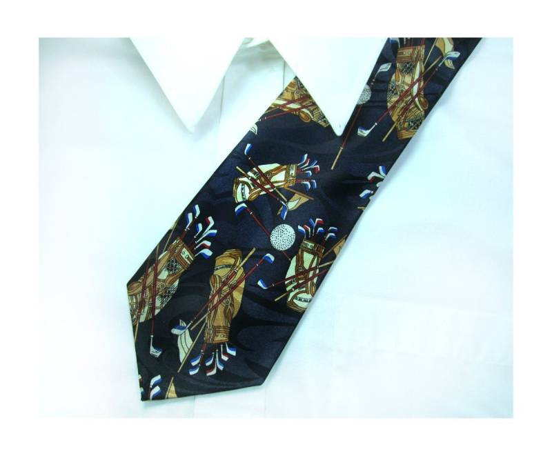 Golfer Krawatte - Golf Geschenk Halsbekleidung Trendige Statement Designer , Herrenhals Accessoires # T 78 von JohnnysApparel