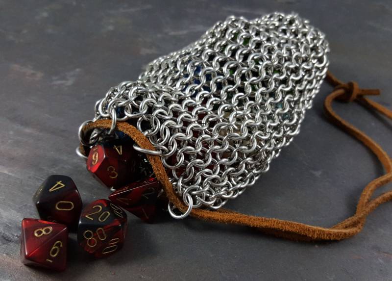 Chainmaille Würfelbeutel/Münzbeutel - Medium Chainmaille Würfelbeutel/Münzbeutel - Medium von JohnsChains