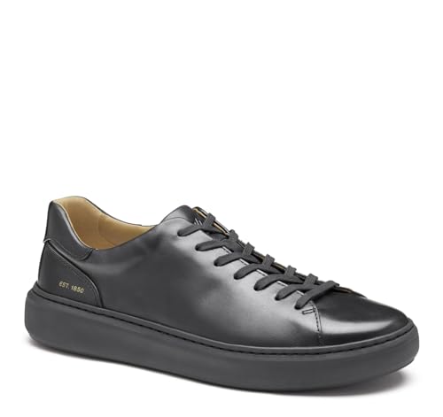 Johnston & Murphy Anders Herren-Sneaker mit Schnürung bis zu den Zehen, Schwarze Vollmaserung, 46 EU von Johnston & Murphy