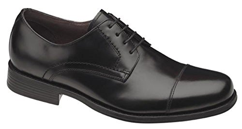 Johnston & Murphy Atchison Herren Zehenkappe Oxford, Schwarz (Schwarz gebürstetes Kalbsleder.), 38.5 EU von Johnston & Murphy