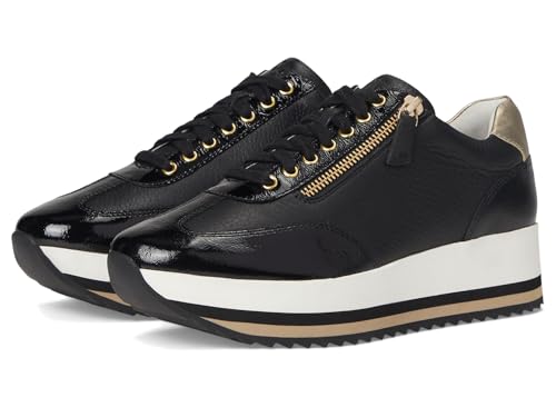 Johnston & Murphy Gracie Damen-Sneaker mit seitlichem Reißverschluss, Schwarz, 37 EU von Johnston & Murphy