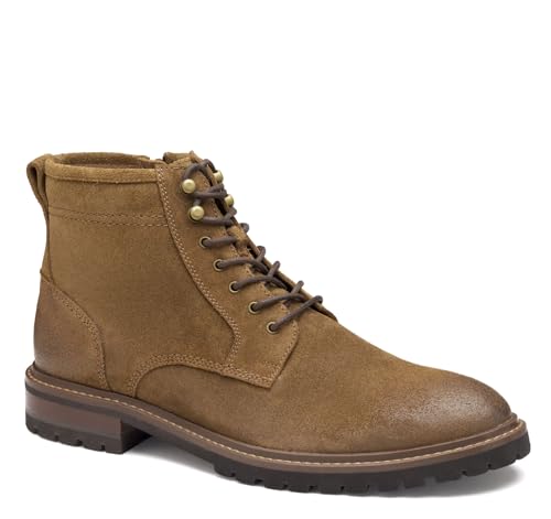 Johnston & Murphy Herren Barrett Plain Toe Schnürkleid Casual Boot Snuff geöltes Wildleder, Größe 9 M von Johnston & Murphy