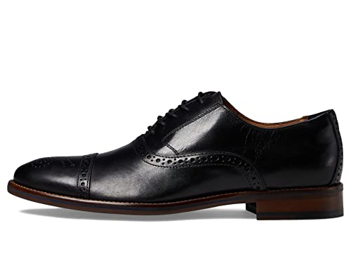 Johnston & Murphy Herren Conard 2.0 Cap Toe Shoe,Herren Anzugschuhe, Anzugschuhe für Männer, reiche italienische Lederschuhe, Herren-Arbeitsschuhe, Schwarze Vollmaserung, 42 EU von Johnston & Murphy