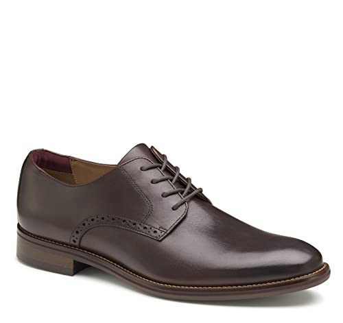 Johnston & Murphy Herren Conard 2.0 Plain Toe Shoe - Herren Anzugschuhe, Anzugschuhe für Männer, Reichhaltige italienische Lederschuhe, Herren Arbeitsschuhe, gepolstertes Fußbett & Gummisohle von Johnston & Murphy