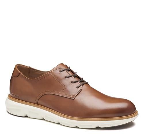 Johnston & Murphy Herren Larkin Plain Toe Oxford, Hellbraunes italienisches Kalbsleder, 47 EU von Johnston & Murphy