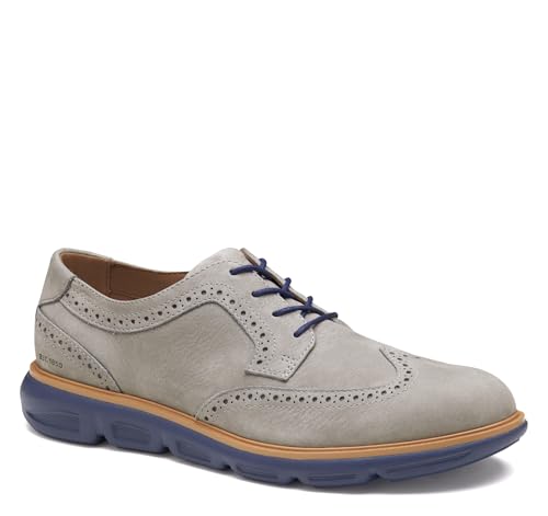 Johnston & Murphy Herren Larkin Wingtip Oxford, Graues Nubuk, 45 EU von Johnston & Murphy