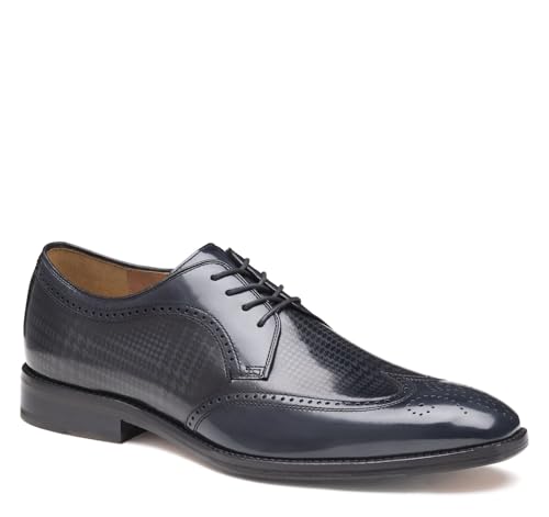 Johnston & Murphy Herren Sullivan Wingtip Oxford, Schwarze Hahnentrittwade, 42.5 EU von Johnston & Murphy