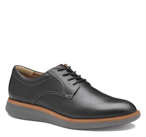 Johnston & Murphy Herren Xc+ Parker Plain Toe Oxford, Schwarzes, wasserdichtes Vollnarbenleder, 40 EU von Johnston & Murphy