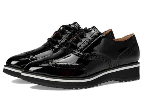 Johnston & Murphy Ulyssa Wingtip Oxford-Stiefel für Damen, Schwarz, 37.5 EU von Johnston & Murphy