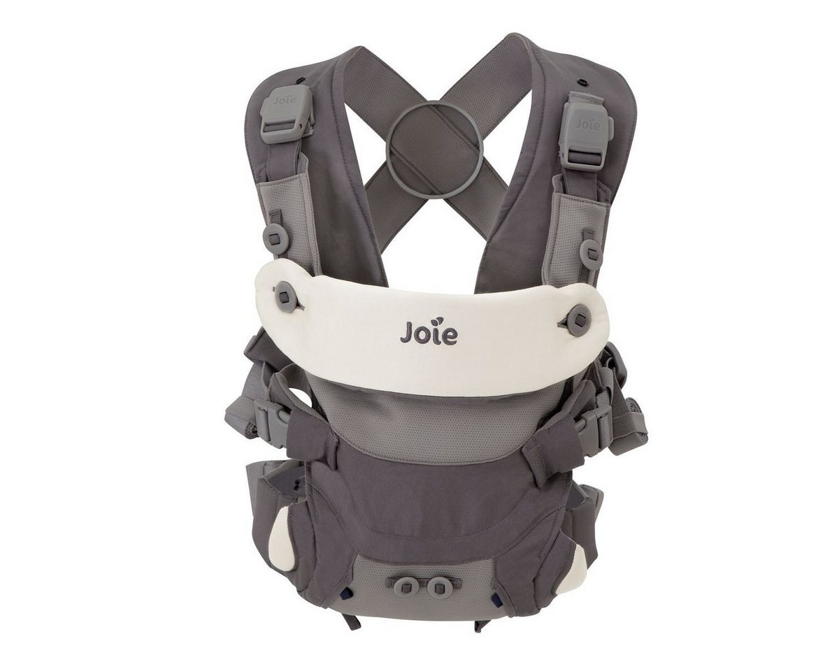 Joie Babytrage Savvy Lite - Cobblestone, Baby Bauchtrage für Neugeborene ab 3,5 kg bis 14 kg 3 Tragepositionen von Joie