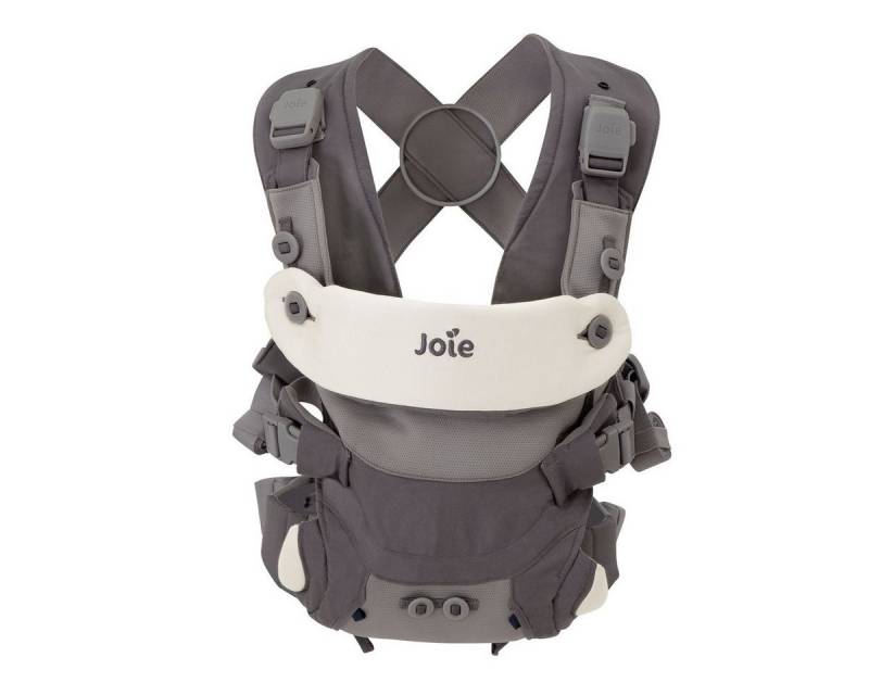 Joie Babytrage Savvy Lite - Cobblestone, Baby Bauchtrage für Neugeborene ab 3,5 kg bis 14 kg 3 Tragepositionen von Joie