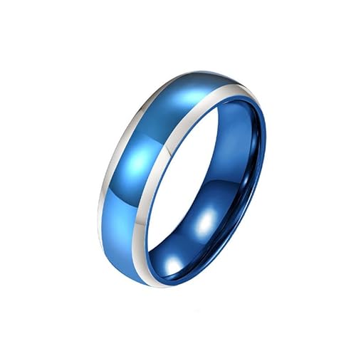 Joievievie 6 mm Ring für Herren aus Edelstahl, glatte Oberfläche, zweifarbig, Ehering, Verlobungsring, Hochzeitsschmuck, Edelstahl Joievievie 6 mm Ring für Herren aus Edelstahl, glatte Oberfläche, zweifarbig, Ehering, Verlobungsring, Hochzeitsschmuck, Edelstahl von Joievievie