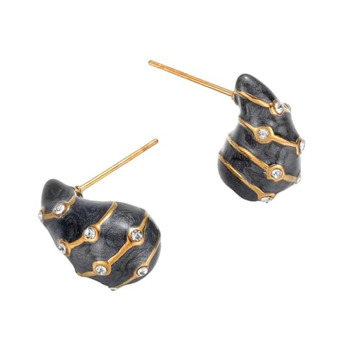 Joievievie Ohrstecker, Wassertropfen, Emaille, Zirkonia, Ohrstecker, Edelstahl, Modeschmuck, Damen, Mädchen, Edelstahl Joievievie Ohrstecker, Wassertropfen, Emaille, Zirkonia, Ohrstecker, Edelstahl, Modeschmuck, Damen, Mädchen, Edelstahl von Joievievie