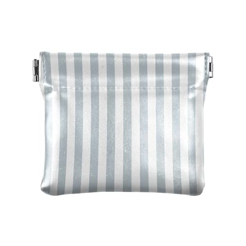 Geldbörse mit strukturierten Streifen, hellgrau, Damen-Geldbörse, schmal, Leder-Münztasche, Strukturierte Streifen, hellgrau, 4.33x3.74In, Strukturierte Streifen, hellgrau von Joitme