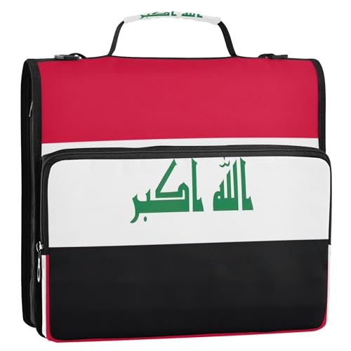 Irak Flag School Binder - Dokument Organizer mit Reißverschluss Irak Flag School Binder - Dokument Organizer mit Reißverschluss von Joitme